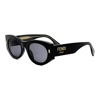 FENDI Subject To Official Website Round Sunglasses Women's Black/Blue