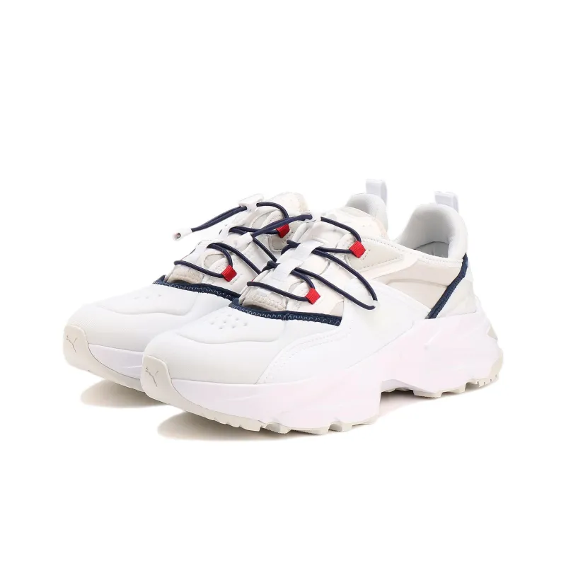 PUMA Orchid Anti Slip Wear Resistant Low Top Casual Running Shoes Women's White-2