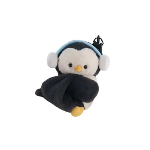 Holding bamboo Backpacks Penguin Plush Pouch - Dark Gray