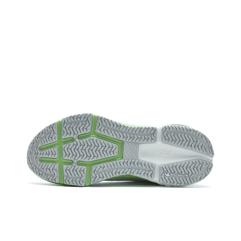 FILA SPD CHEETAH Anti Slip And Wear Resistant Breathable Low Top Casual Running Shoes Men's White Green-3