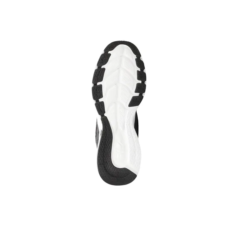 FILA Durable Breathable Low Top Running Shoes Men's Black-4