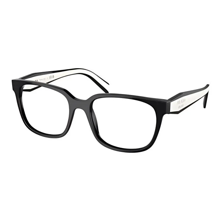 PRADA Rectangular Eyeglass Frames Women's Black-2