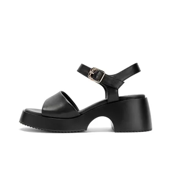 NINE WEST Strap Sandals 5cm Women's Black