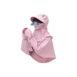 Detachable[Hats & Caps+Large Shawl]Pink
