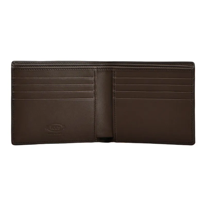 TOD'S Leather Wallet Men's Brown-3