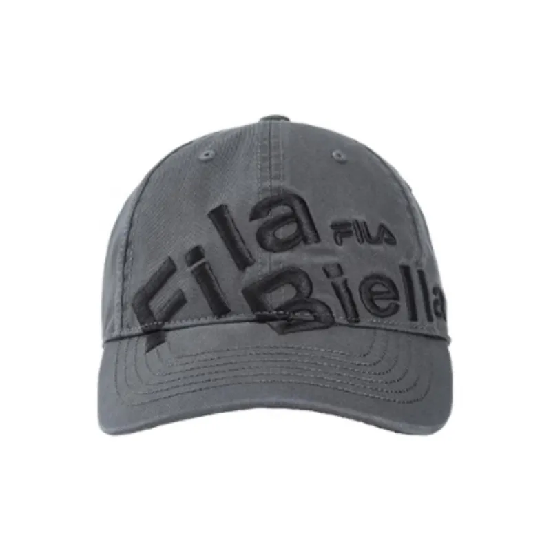 FILA Polyester, Cotton Baseball Caps Unisex Dark Cool Gray-1