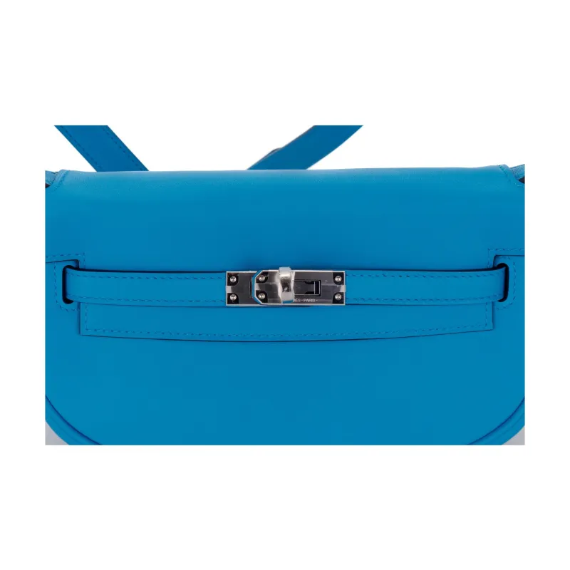 HERMES Kelly Swift Leather Kelly Bag Crossbody Bag Shoulder Bag Women's 0F Bleu Frida Frida Blue-9