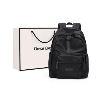CinvaiKrose Fabric Backpack Large Size Women's Apricot/Black