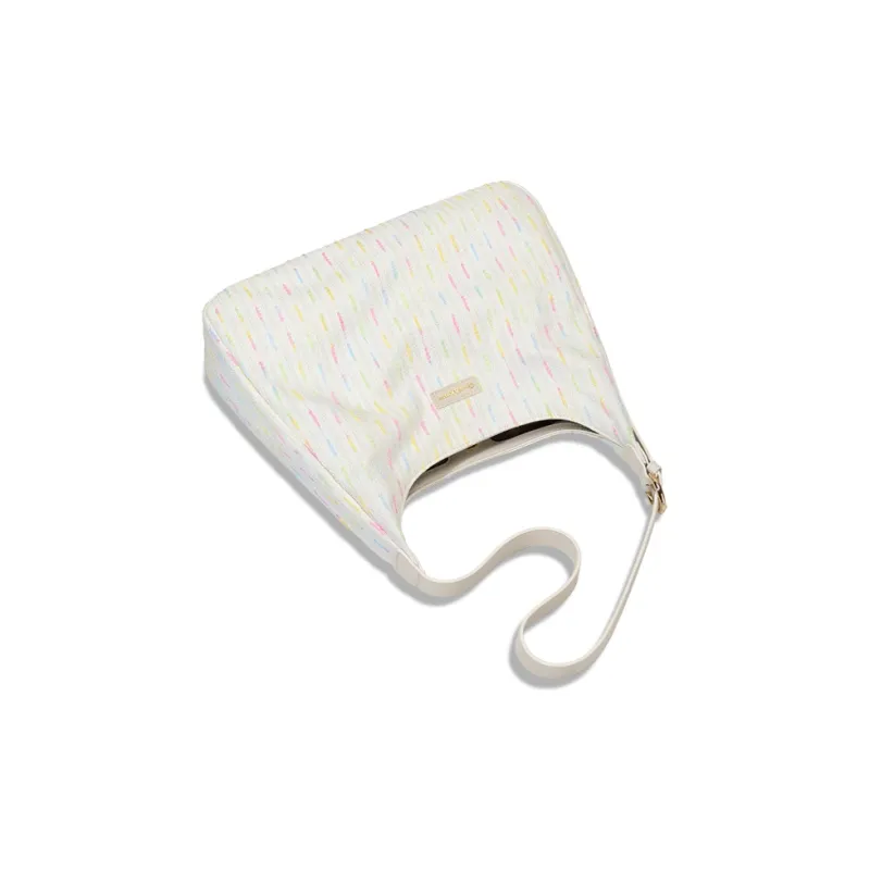 Simvay Clos Fabric With Synthetic Leather Shoulder Bag Crossbody Bag Tote Women's Ecru-2