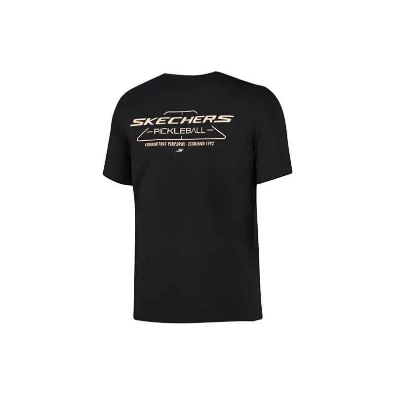 Skechers Regular T Shirt Women's Carbon Black-1