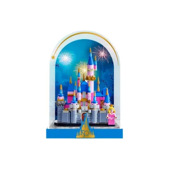 LIGHT YOUR BRICKS Compatibility Disney Building Block 40720 Mini Sleeping Beauty Castle Display Case Model Accessories