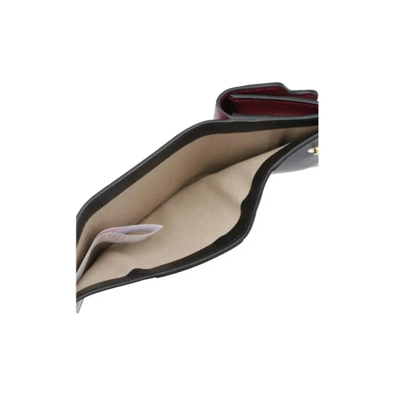 MARNI Trunk Saffiano Leather Wallet Mini Women's Gemstone Red-5
