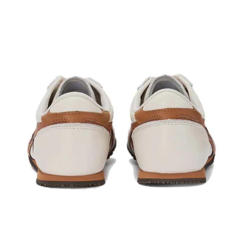 Onitsuka Tiger Machu Racer Anti Slip Wear Resistant Low Top Casual Shoes Unisex White Orange-4
