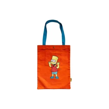 Disney X The Simpsons Cotton Handbag Unisex Orange