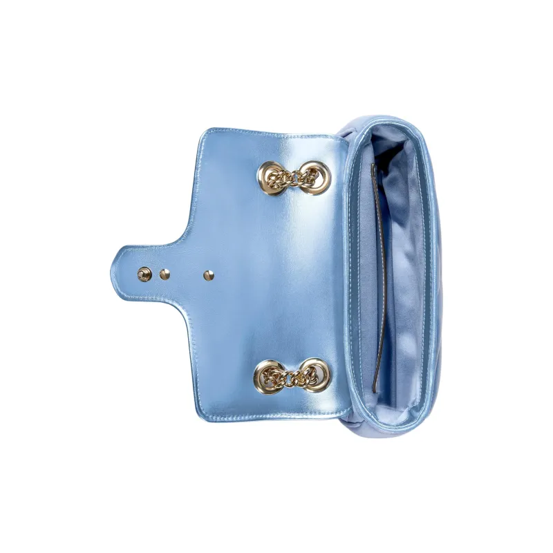 GUCCI Marmont Leather Crossbody Bag Shoulder Bag Women's Light Blue-5
