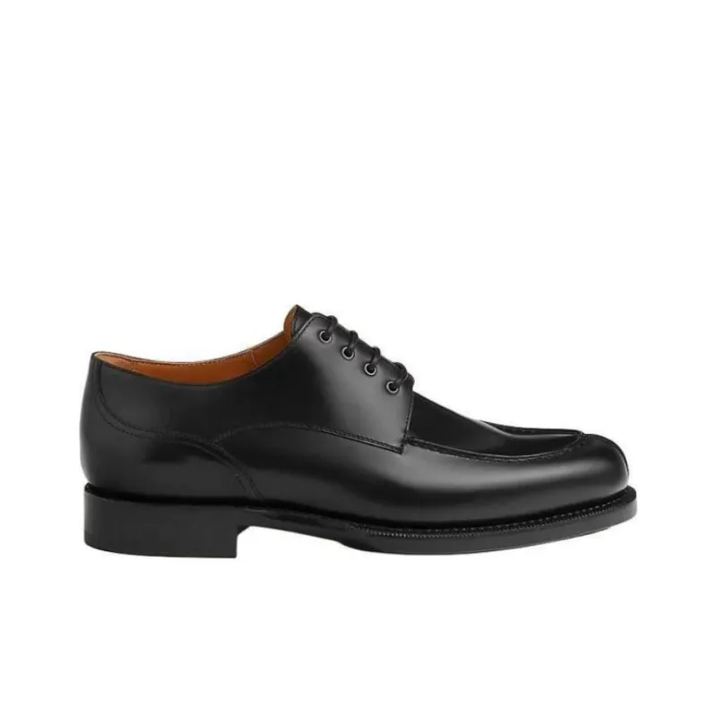 HERMES Influence Dress Shoes Men's Black-1