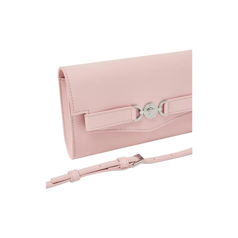 VERSACE Medusa '95 Calfskin Clutches Crossbody Bag Shoulder Bag Women's Light Pink-3