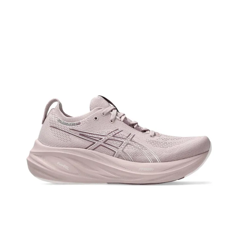 Asics GEL NIMBUS 26 Wear Resistant Cushioning Slip Resistant Low Top Running Shoes Unisex Light Pink-1
