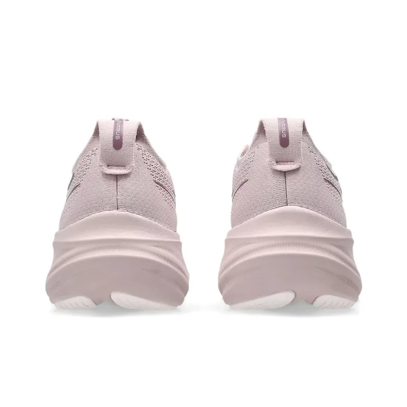 Asics GEL NIMBUS 26 Wear Resistant Cushioning Slip Resistant Low Top Running Shoes Unisex Light Pink-3