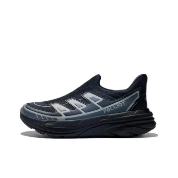 PELLIOT Slip Resistant And Breathable Low Top Hiking Shoes Men's Obsidian Black