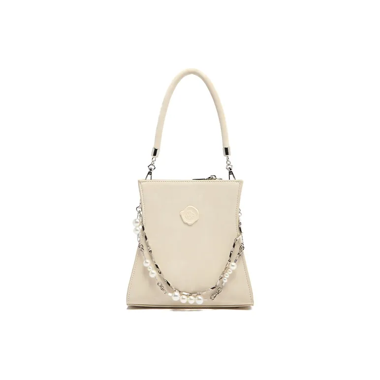 MICOCAH PU With Polyester And Cotton One Shoulder Handbag Women's Purple Gauze Pink/White Blossom Peach/Ink Black-4