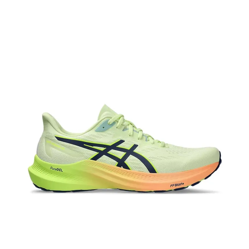 Asics GT 2000 12 Low Top Running Shoes Men's Green Blue-1
