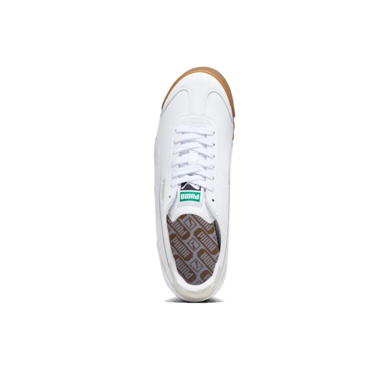 PUMA Roma Anti Slip Wear Resistant Low Top Casual Shoes Unisex White-3