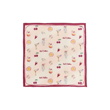 LOST PATTERN Silk Scarves Women's