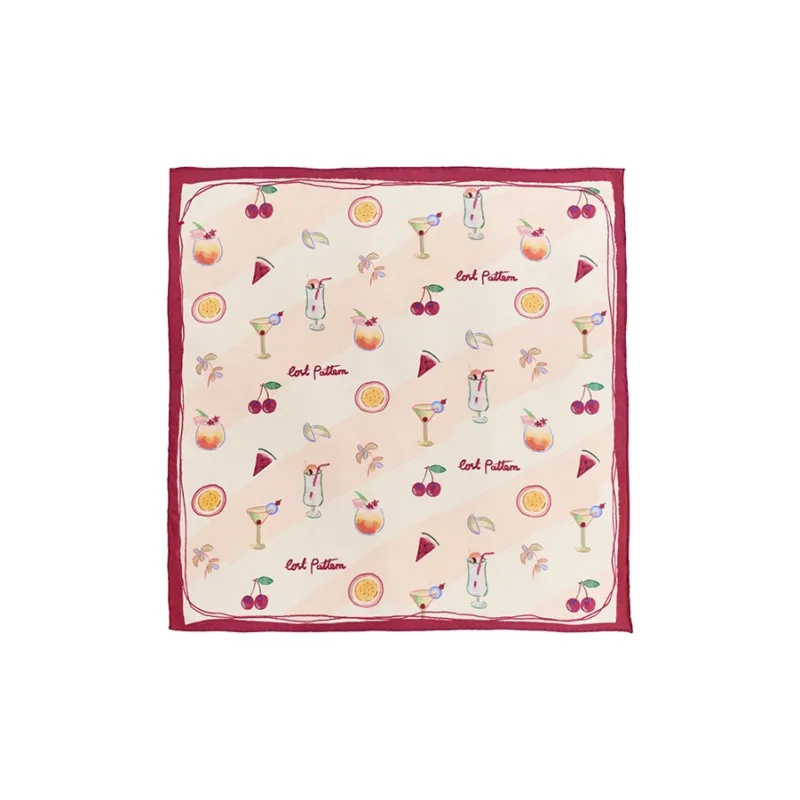 LOST PATTERN Silk Scarves Women's-0