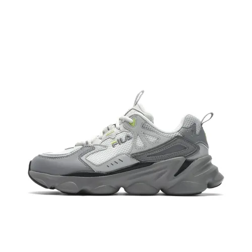 FILA Vintage Collection Anti-Slip Wear-Resistant Low-Top Casual Shoes Women's Haze Gray/Alloy Gray