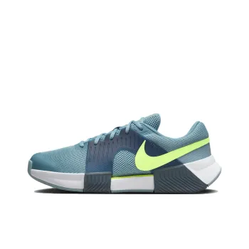 Nike GP Challenge 1 Abrasion Resistant Low Top Tennis Shoes Men's Blue Green