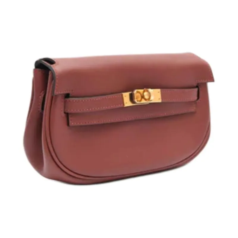 HERMES Kelly Swift Leather Kelly Bag Crossbody Bag Shoulder Bag Women's 55 Rouge Hermes Red-1
