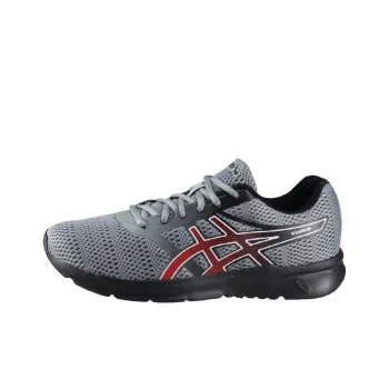 Asics Low-Top Tennis Shoes Men's Gray Red