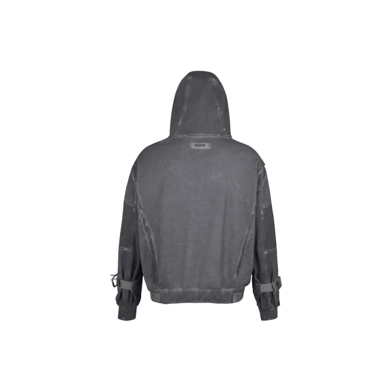 Merge Lab. Sweatshirt Unisex Dirty Dyed Distressed-1