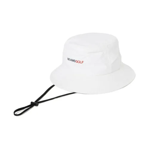 Beams Nylon Bucket Hats Men's White/Black/Blue