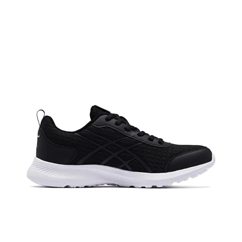 QIAODAN Cushioning Wear Resistant Low Top Casual Running Shoes Men's Black White-1