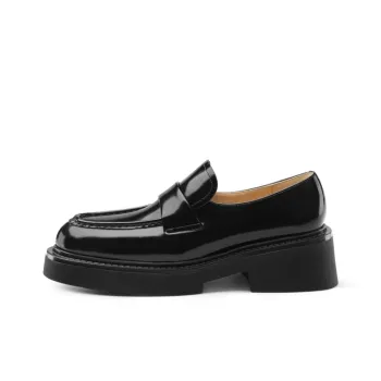 7or9 Raw Egg Tart Loafers 5cm Women's Black