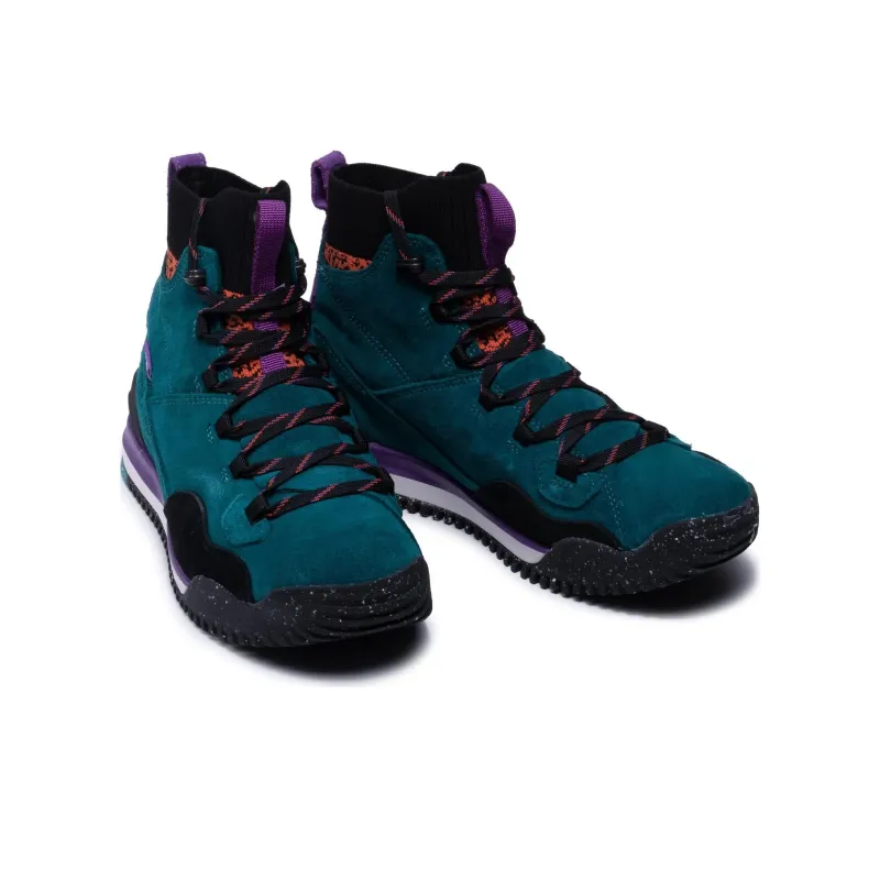 THE NORTH FACE Anti-Slip Wear-Resistant High-Top Trekking Shoes Men's Green Black-2