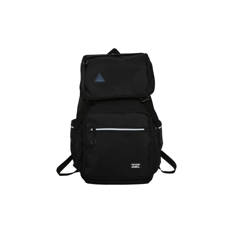 OZUKO Nylon Backpack Travel Unisex Light Gray/Black-14