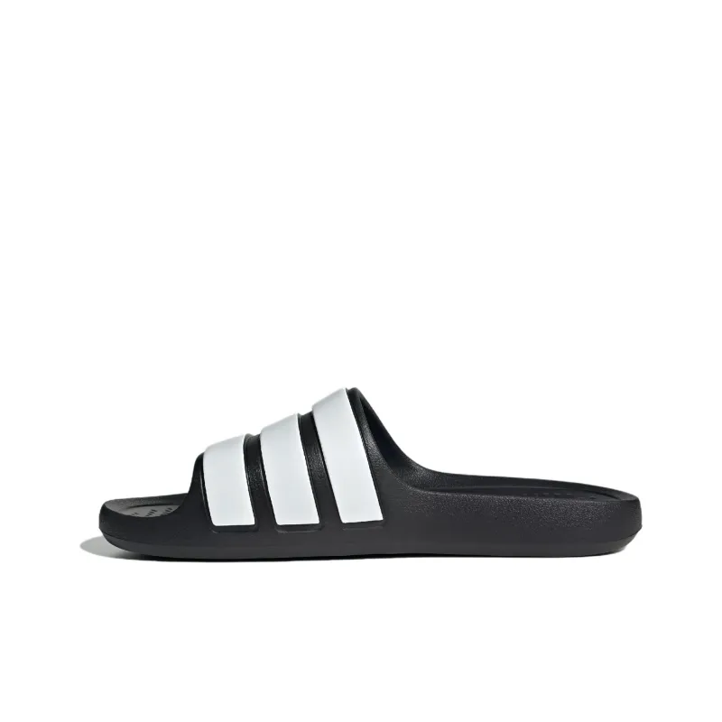 Adidas Adilette Flow Slides 'Black White'-1