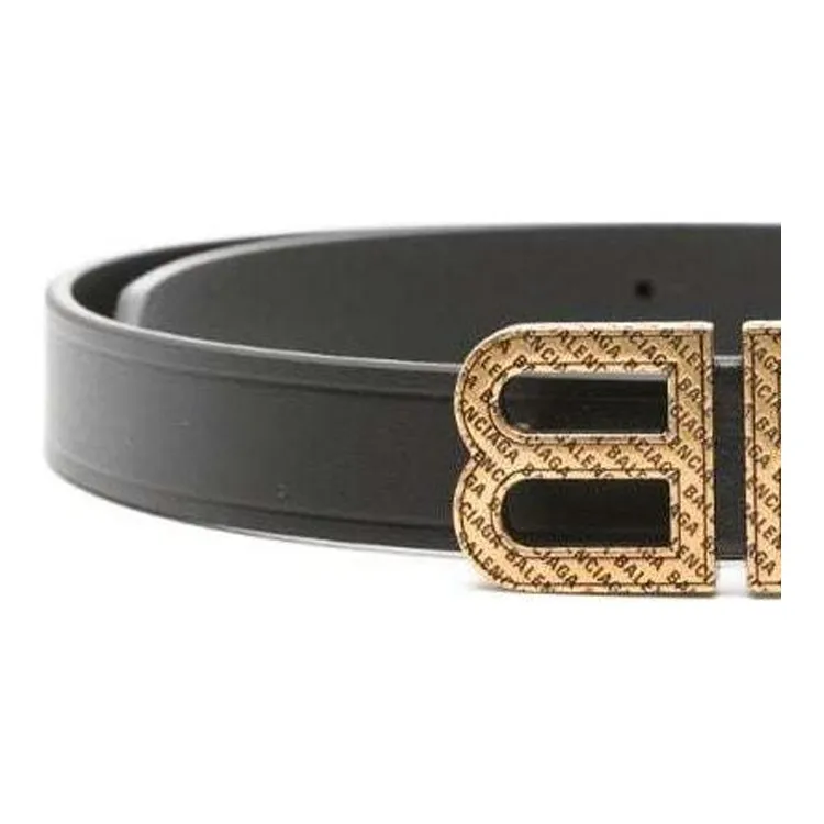 Balenciaga BB Hourglass Leather Belt-2