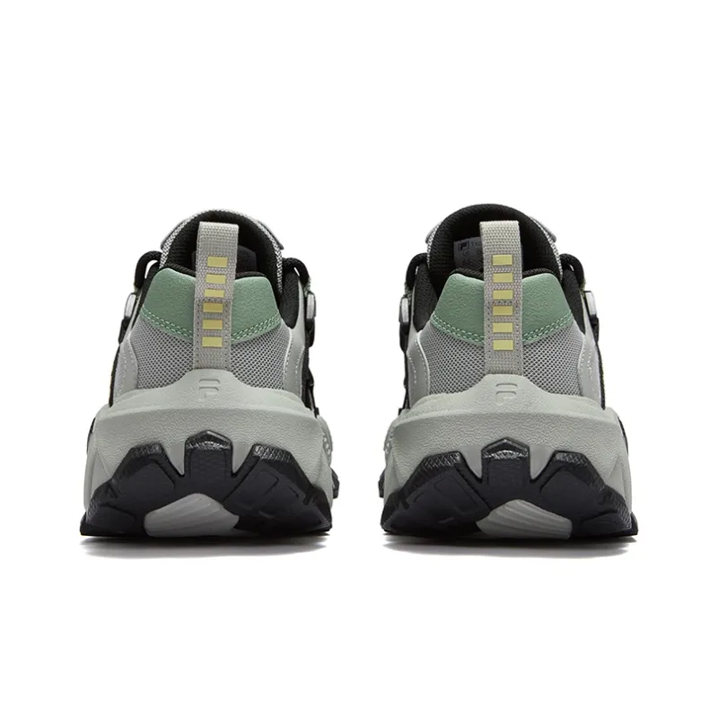 FILA FUSION EXOCET Mountains Shoes Non-slip And Sweat-wicking Low-Top Casual Shoes Men's Soft Willow Silk Gray Black-3
