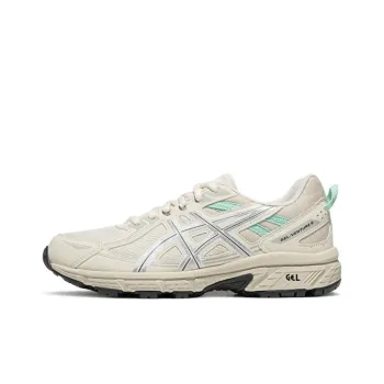 Asics Gel Venture 6 Anti Slip Wear Resistant Low Top Running Shoes Women's White Silver