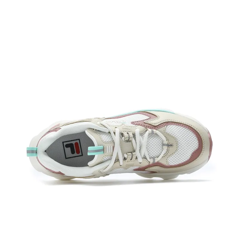 FILA Vintage Collection Anti Slip Wear Resistant Low Top Casual Shoes Women's Snow/Angora Brown-1