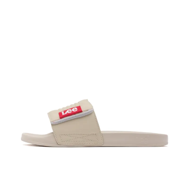 Lee Slide Slippers Men Black/White/Light Khaki/Green-10