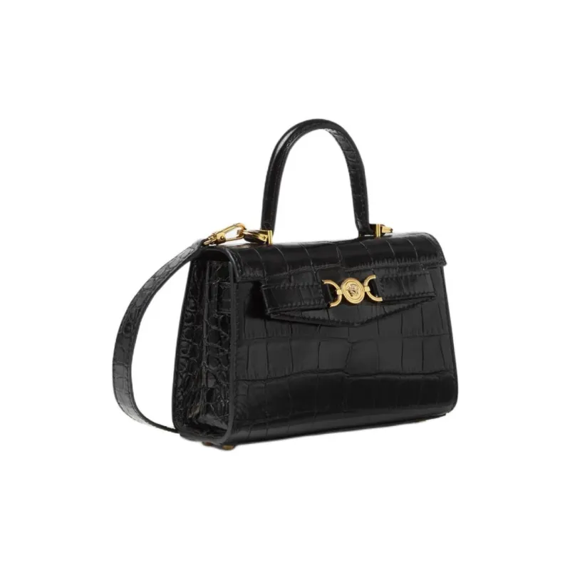 FANSIZHE Medusa '95 Calfskin Shoulder Bag, Crossbody Bag, Handbag Small Size Women's Black-1