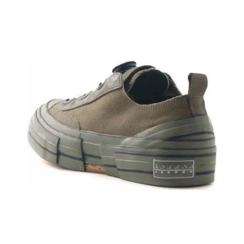 Yohji Yamamoto x VESSEL G.O.P. Lows Anti Slip Wear Resistant Low Top Skateboard Shoes Unisex Olive Green-3