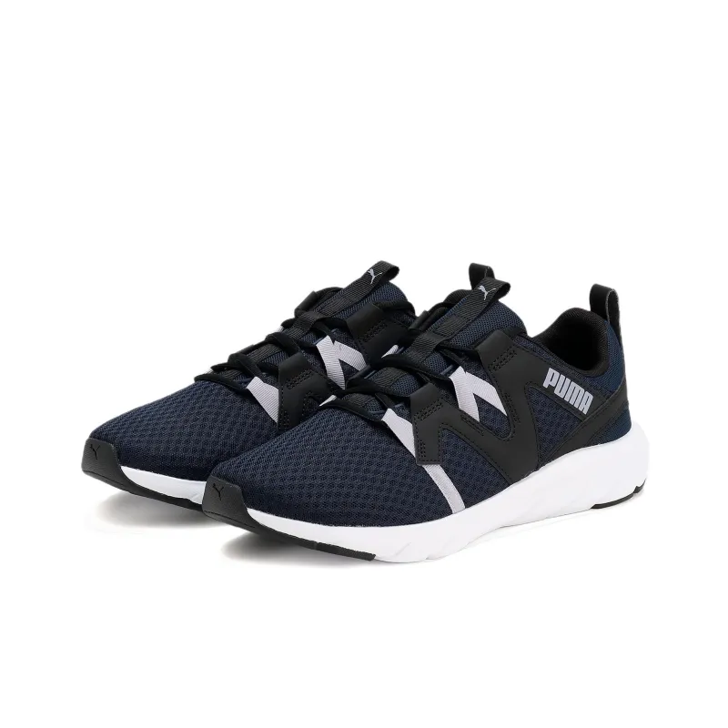 PUMA Softride Anti Slip Wear Resistant Low Top Casual Running Shoes Unisex Black Gray Color-2