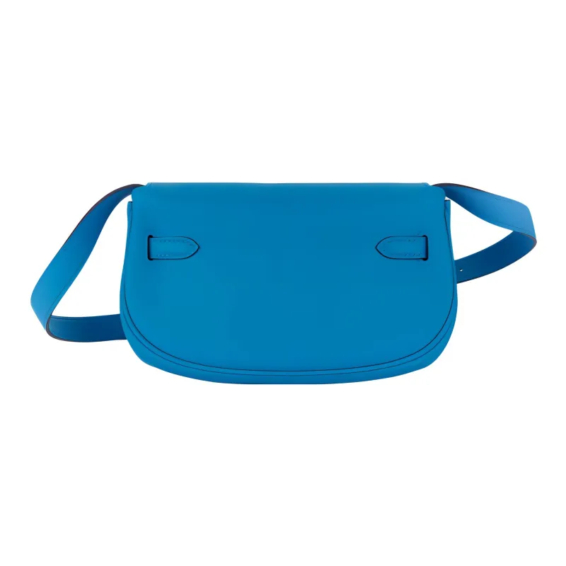 HERMES Kelly Swift Leather Kelly Bag Crossbody Bag Shoulder Bag Women's 0F Bleu Frida Frida Blue-6