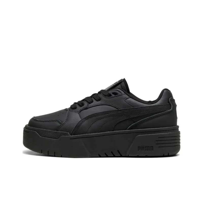 PUMA California Fries Anti-Slip Wear-Resistant Low-Top Casual Shoes Women's Black-0